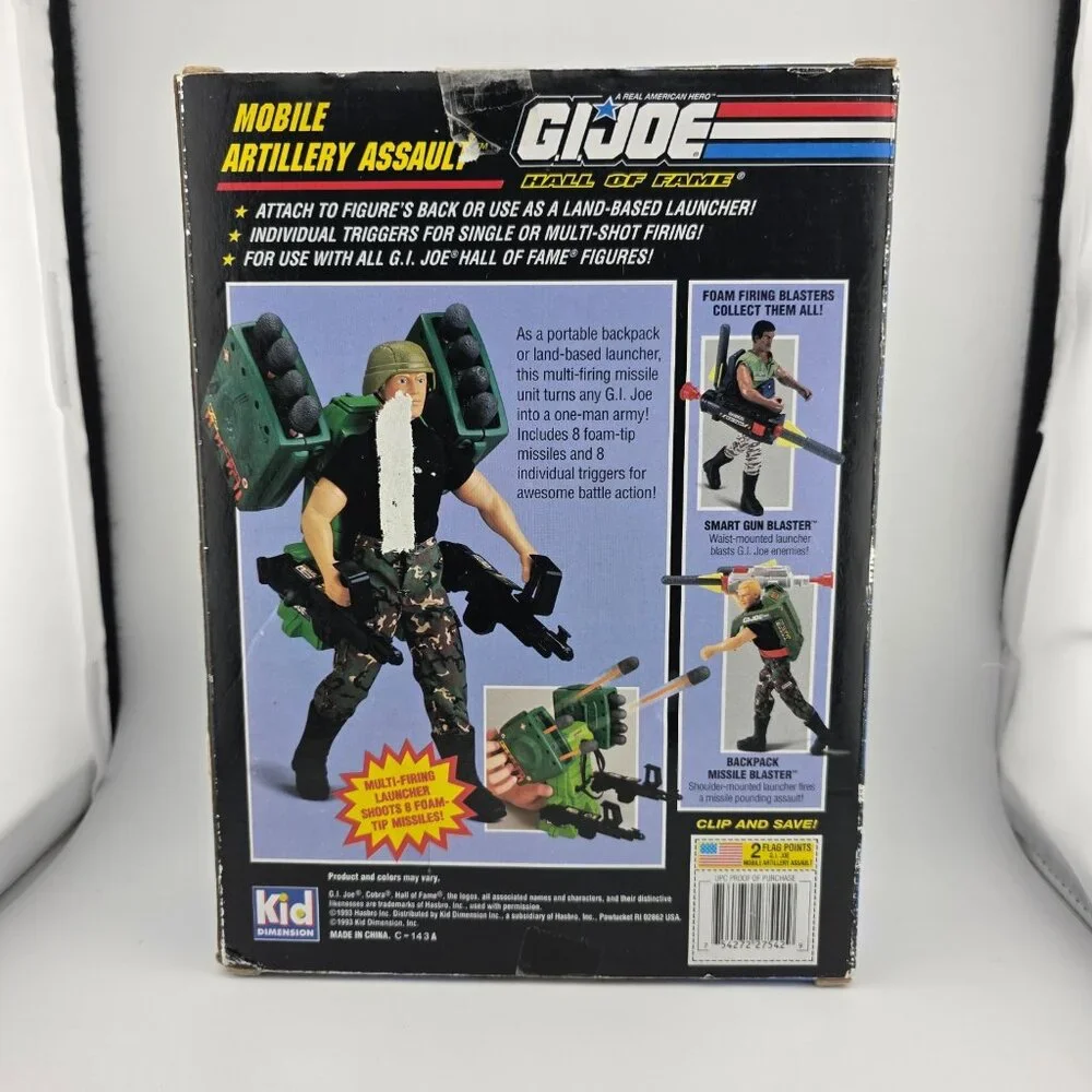 1993 Hasbro‎ GI Joe American Hero Mobile Artillery Asssault Back Attachment Only